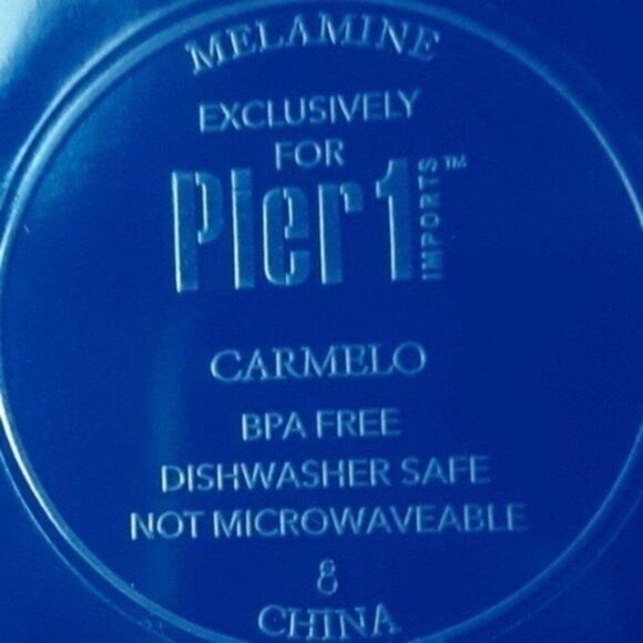 Pier 1 Carmelo Melamine Plate 9in each (3pcs) - Picture 4 of 12